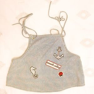 Zara Navy stripe Sling Anchor Embroidery